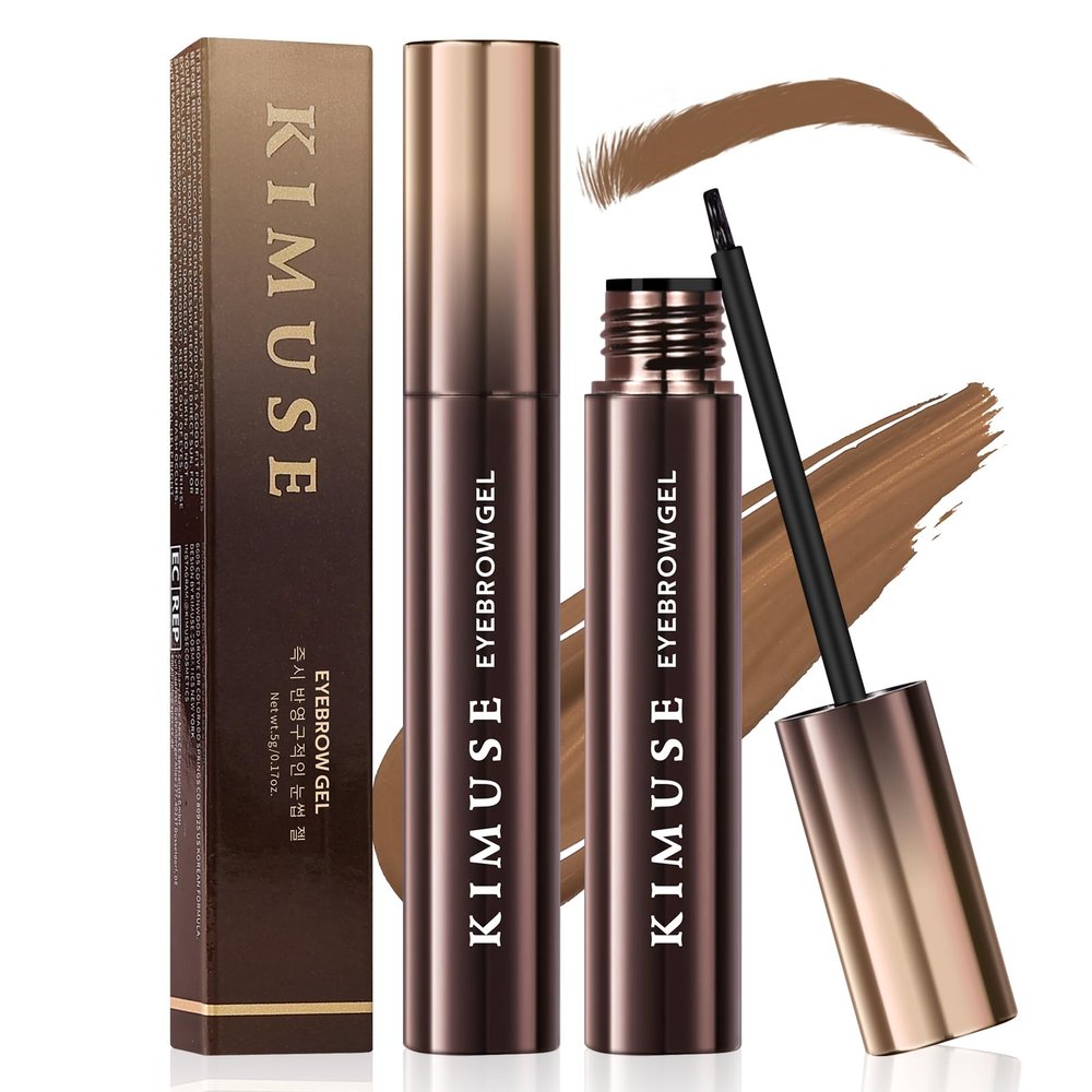 KIMUSE Instantly Semi-Permanent Eyebrow Gel, Long Lasting Eyebrow Tint, Waterproof Tinted Eye Brow Gel, Transfer-Proof, Smudge-Proof, Eyebrow Makeup Gift for Women & Girl, 0.17oz
