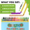 36 Colors Face Paint Crayons for Birthday Makeup Party Supplies, Non-Toxic Washable Tempera Paint Sticks Body Paint Crayons Face Painting Kit for Classroom Teaching Aids view 2