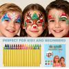 36 Colors Face Paint Crayons for Birthday Makeup Party Supplies, Non-Toxic Washable Tempera Paint Sticks Body Paint Crayons Face Painting Kit for Classroom Teaching Aids view 3