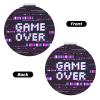 ZALAAUO Portable Pocket Makeup Mirror, Mini Pocket Roundness Mirror Suitble Go Out Concerts Trips Camping Mother's Day for Mother Game Over5 view 2