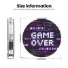 ZALAAUO Portable Pocket Makeup Mirror, Mini Pocket Roundness Mirror Suitble Go Out Concerts Trips Camping Mother's Day for Mother Game Over5 view 3