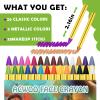 28 Colors Face Paint Crayons for Birthday Makeup Party Supplies, Non-Toxic Washable Tempera Paint Sticks Body Paint Crayons Face Painting Kit for Classroom Teaching Aids view 2