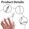 Ingrown Toenail Clippers, Straight Blade Toe Nail Clippers for Thick Toenails and Ingrown Nails, Stainless Steel Fingernail Toenail Clipper for Seniors, Men and Adult view 3