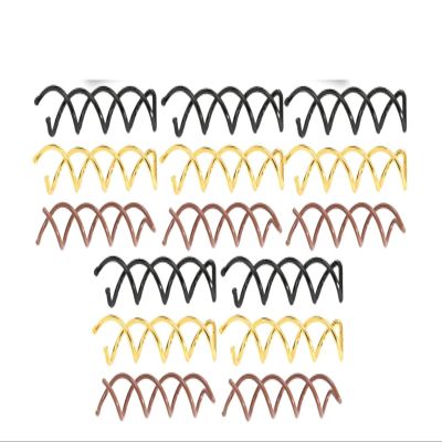 200 Pcs Female Twist Barrette  Spiral-Style Bobby Pin For Easy Hair Styling(Black)