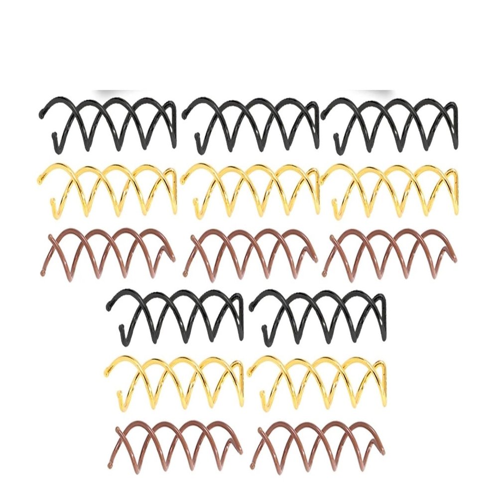 200 Pcs Female Twist Barrette  Spiral-Style Bobby Pin For Easy Hair Styling(Black)