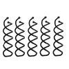 200 Pcs Magic Hair Styling Spiral Spin Hairpin Hairdisk Meatball Head Rubber Clip Accessories For Women Girls Braiding Tool(Black) view 1