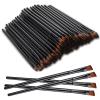 100 Pcs Disposable Angled Eyebrow Brush Eyeliner Brush Tint BrushesFlat Tapered Angled Concealer Brushes, Professional Salon Beauty Cosmetic Make Up Tool, Esthetician Supplies view 1