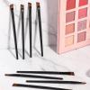100 Pcs Disposable Angled Eyebrow Brush Eyeliner Brush Tint BrushesFlat Tapered Angled Concealer Brushes, Professional Salon Beauty Cosmetic Make Up Tool, Esthetician Supplies view 2