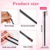 100 Pcs Disposable Angled Eyebrow Brush Eyeliner Brush Tint BrushesFlat Tapered Angled Concealer Brushes, Professional Salon Beauty Cosmetic Make Up Tool, Esthetician Supplies view 3