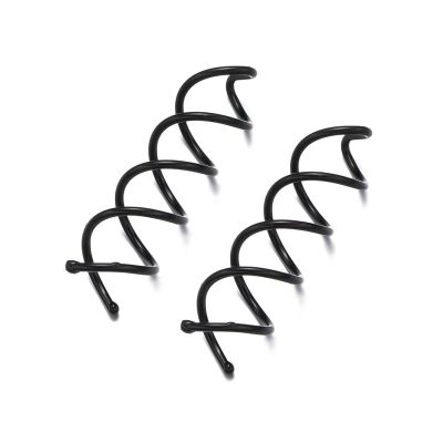 150/300 Pcs Ladies Sleek Spiral Hair Accessory Minimalist Clip For Secure Shape Fixing(Black,150pcs)