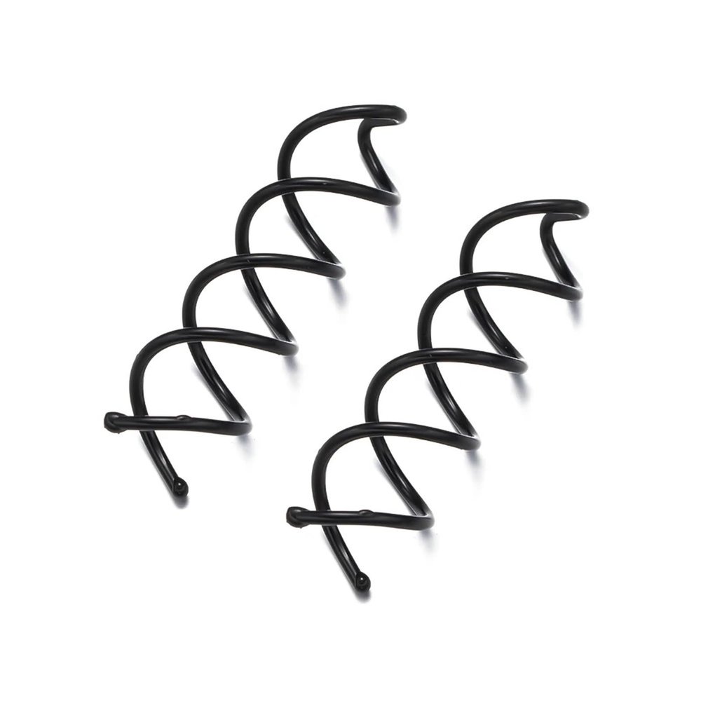 150/300 Pcs Ladies Sleek Spiral Hair Accessory  Minimalist Clip For Secure Shape Fixing(Black,150pcs)