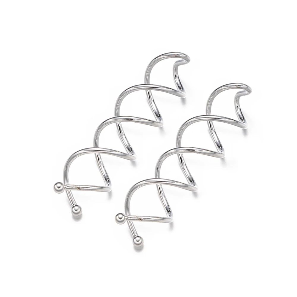 150/300 Pcs Ladies Sleek Spiral Hair Accessory  Minimalist Clip For Secure Shape Fixing(Rhodium,150pcs)