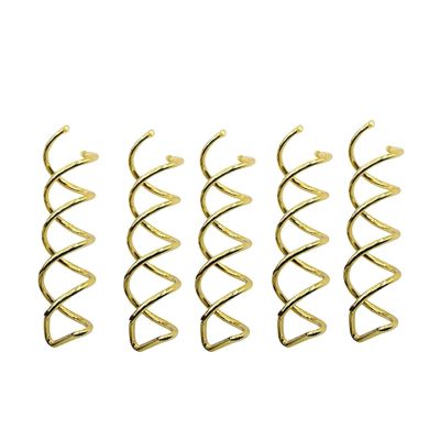 200 Pcs Magic Hair Styling Spiral Spin Hairpin Hairdisk Meatball Head Rubber Clip Accessories For Women Girls Braiding Tool(Gold)