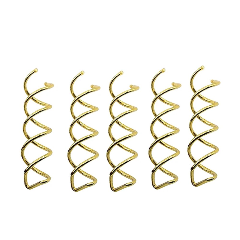 200 Pcs Magic Hair Styling Spiral Spin Hairpin Hairdisk Meatball Head Rubber Clip Accessories For Women Girls Braiding Tool(Gold)