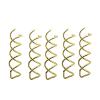 200 Pcs Magic Hair Styling Spiral Spin Hairpin Hairdisk Meatball Head Rubber Clip Accessories For Women Girls Braiding Tool(Gold) view 1