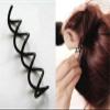 200 Pcs Magic Hair Styling Spiral Spin Hairpin Hairdisk Meatball Head Rubber Clip Accessories For Women Girls Braiding Tool(Gold) view 3