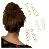 100/200 Pcs Minimalist Spiral Hairpin For Women  Secure Shape-Fixing Hair Accessory(Coffee,100pcs) view 2