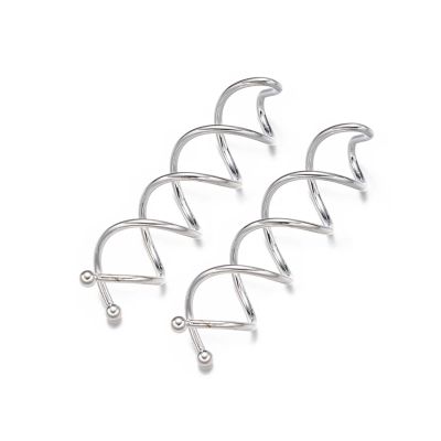 250 Pcs Metal Spiral Hair Pin Ladies Girl For Women Twist Braiders Bridal Hairpin DIY Headwear Sunmmer Accessories(Silver)