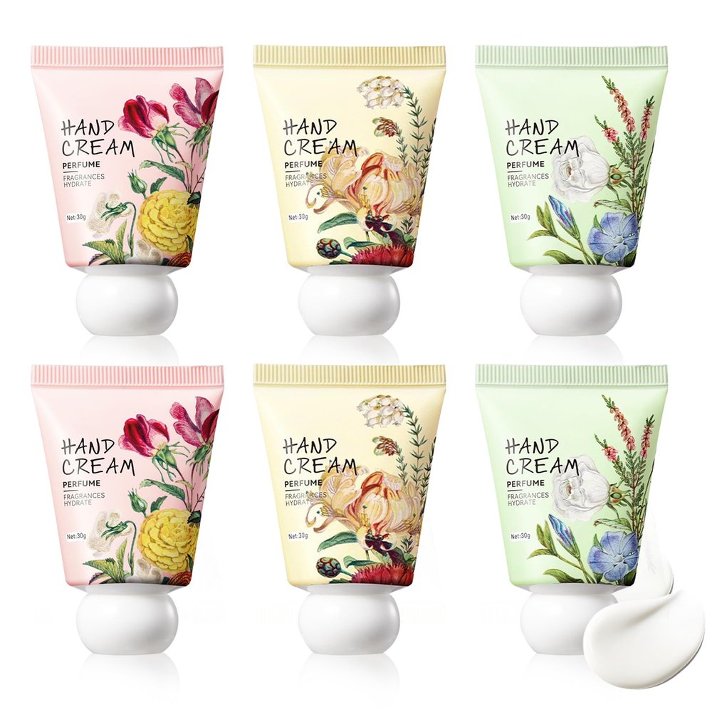 6 Pack Hand Cream Gift Set for Women,Moisturizing Mini Hand Lotion Travel Size for Hand Care,Bulk Hand Lotion for Dry Skin,Hydrating Moisturizer Set for Teacher,Christmas and Thank You Gifts
