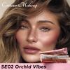 FOCALLURE Liquid Contour Stick 3-Piece Set - Cream Highlighter, Blush & Bronzer with cushion applicator, Moisturizing, Blendable, Long-Lasting for Face Sculpting & Illuminating,SE02 Orchid Vibes view 2