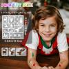 158 PCS Christmas Temporary Tattoo Stencils for Kids, Face and Body Paint Stencils Kit, Girl Boy Glitter Xmas Santa Tattoos Stencils Pack for Christmas Kids School Show Birthdays Party Favor Supplies view 2