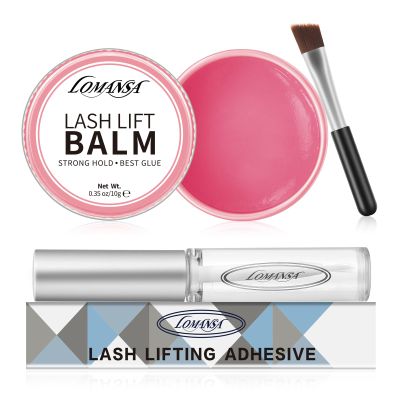 Lomansa Lash Lift Glue Balm Lash Lift Adhesive Eyelash Perm Glue for Lash Lifting and Curling Strong Sticky Hold Eyelash Lift (2 PCS)
