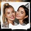 24pcs Glitter Freckles Face Tattoo - Silver Face Sparkle Freckles Temporary Tattoos for Women Girls, Waterproof & Long Lasting Freckles Makeup Patches for Party, Concerts, Daily Accessories view 4