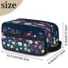 GeMeFv Red White Yellow Daisy Wildflowers Toiletry Bag Hanging Cosmetic Bag Portable Travel Makeup Bag Large Capacity Shaving Bag for Men Women view 3