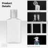 100 Travel Bottles 2 Oz With Flip Cap, Refillable Plastic Squeeze Containers, 5 Funnels Included, For Lotion, Shampoo, Gel, Perfume view 4