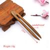 Hair Sticks,Hairpin,2pc Traditional Chinese Style Series Sandalwood Hair Sticks For Women Wedding Engagements Jewelries Hairpin Head Accessories (Metal color : H020138D) view 3