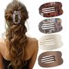 Women Flat Hair Clips,4-Pack French Large Matte Non-Slip Claw Hair Clips for Thick or Thin Hair view 1