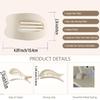Women Flat Hair Clips,4-Pack French Large Matte Non-Slip Claw Hair Clips for Thick or Thin Hair view 2
