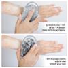 2 Pack Silicone Body Scrubber for Shower - Soft & Gentle Loofah Alternative for Sensitive Skin, Quick-Drying & Hygienic Body Wash Scrubber Brush for Men, Women & Kids (Black & Gray) view 4