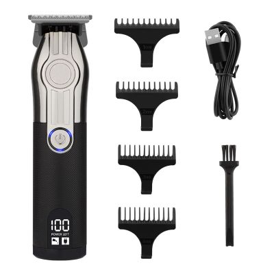 Professional Hair Trimmer Gold Clipper for Men Rechargeable Barber Cordless Hair Cutting T Machine Hair Styling Beard Trimmer(Gun)