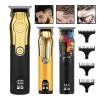 Professional Hair Trimmer Gold Clipper for Men Rechargeable Barber Cordless Hair Cutting T Machine Hair Styling Beard Trimmer(Gun) view 2