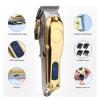 Hair Clipper Professional Electric Metal Rechargeable Hair Trimmer Machine Men Electric Shaver Barber Cutting Machine USB Gold(Gold) view 3