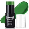 Paminify Witch Green Face Paint Stick,Water-Based Dark Green Body Paint Stick,Washable Face Painting for Elphaba Monster Hulk Camo Hunting Cosplay,Professional SFX Makeup for Halloween Costume,1.06 OZ view 1