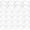28 Pack Clear Cosmetic Bags Makeup Bags Bulk, Portable Waterproof Travel Toiletry Bag Organizer Plastic Toiletry Carry Pouch with Zipper, for Travel Women Men Bathroom Organizing, 7.1"x 4.7"x 2.4" view 1