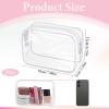 28 Pack Clear Cosmetic Bags Makeup Bags Bulk, Portable Waterproof Travel Toiletry Bag Organizer Plastic Toiletry Carry Pouch with Zipper, for Travel Women Men Bathroom Organizing, 7.1"x 4.7"x 2.4" view 3