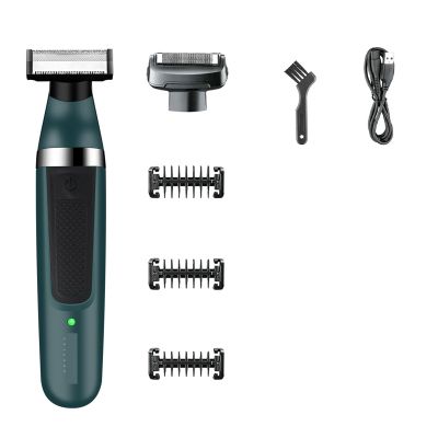 Electric Shaver Hair Trimmer Professional 2 in 1 Shaver Razor Waterproof Beard Trimmer Household Hair Shaving for Men V-393(Standard)