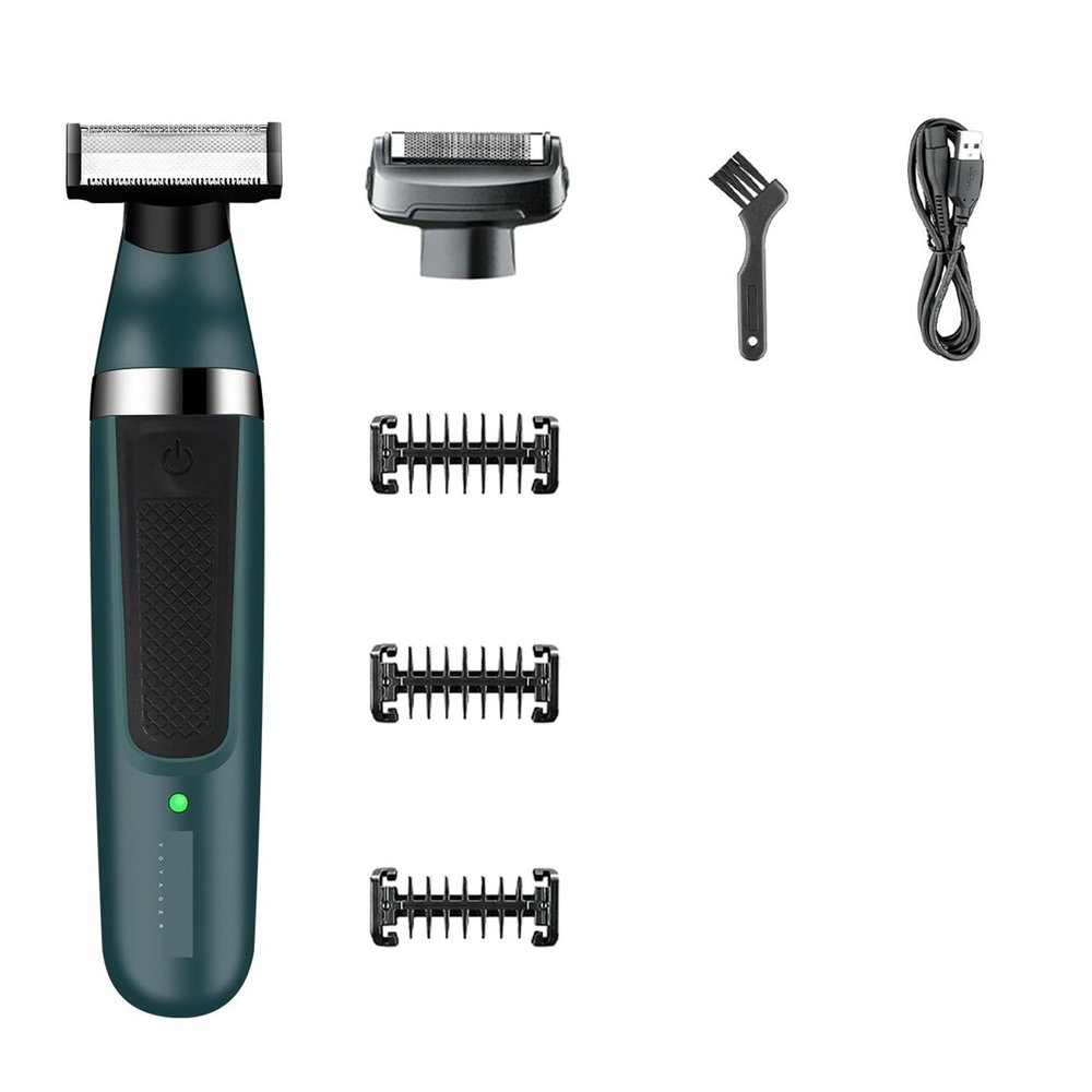 Electric Shaver Hair Trimmer Professional 2 in 1 Shaver Razor Waterproof Beard Trimmer Household Hair Shaving for Men V-393(Standard)