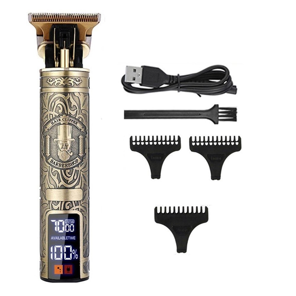 Electric Hair Clipper Professional USB Cordless Clipper Professional Beard Trimmer Haircut Grooming Kit Hair Cutting Machine(7)