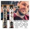 Electric Hair Clipper Professional USB Cordless Clipper Professional Beard Trimmer Haircut Grooming Kit Hair Cutting Machine(7) view 2