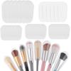 30 Pcs Makeup Brush Covers for Travel, Plastic Cosmetic Brush Protectors-Guard, Make Up Brush Cover Head Sleeves for Storage, Travel and Home view 1