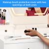 30 Pcs Makeup Brush Covers for Travel, Plastic Cosmetic Brush Protectors-Guard, Make Up Brush Cover Head Sleeves for Storage, Travel and Home view 4