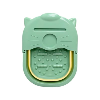 Foldable Foot Bath with Lid - Portable Foot Massage Basin with Massage Roller for Home Use, Foldable Foot Wash Basin for Easy Storage, Suitable for Travel