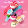 4 Pack Lip Mask Set, Hydrating Lip Mask Overnight - Berry, Grape, Mint, Vanilla Flavors, Lip Sleeping Mask Nourish Lip Balm with Vitamin C & Shea Butter | Dry Lips Care Gift view 2