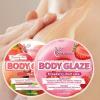 Body Glaze 200g High Nourishment Body Butter -Fruity Series - Strawberry Scent Long-lasting Moisturizing Body Cream for Dry Skin - 2 Packs (Strawberry & Peach) view 3