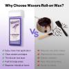 Waxers Wax Roller Kit for Hair Removal Lavender Roll on at Home Waxing Kits for Women & Men for Coarse & Thick Hair with Heater & Strips view 3