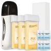 Waxers Roller Waxing Kit for Hair Removal Milk Roll on Waxing Kit for Women & Men Professional Soft Wax Cartridge Depilatory for Legs Armpit view 1